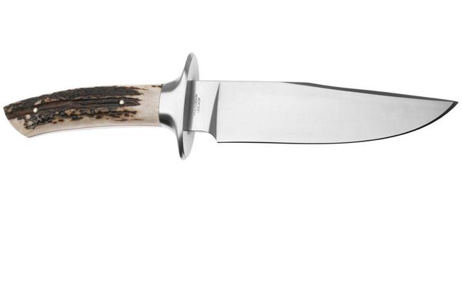 Imagen para Böker Arbolito Torito HX 02BA593HX, Satin ACX 390, Stag Horn, cuchillo de caza