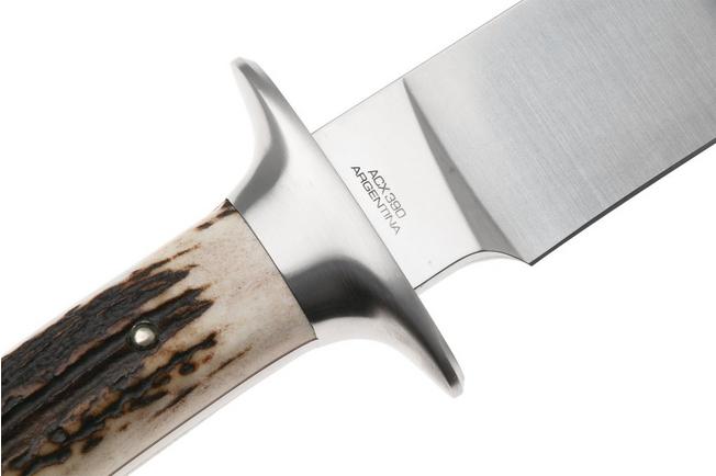 Imagen para Böker Arbolito Torito HX 02BA593HX, Satin ACX 390, Stag Horn, cuchillo de caza