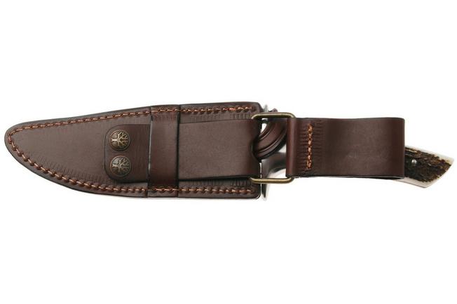 Imagen para Böker Arbolito Torito HX 02BA593HX, Satin ACX 390, Stag Horn, cuchillo de caza