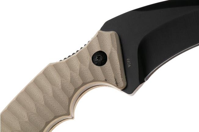 Image for Böker Plus Spike Karambit 02BP0010, Black 440A, Desert Tan G10, karambit fixed knife
