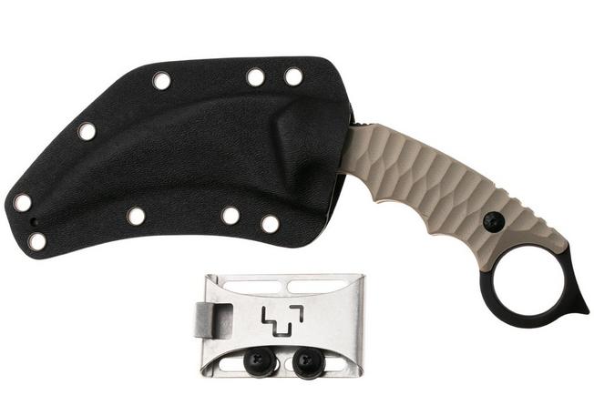 Image for Böker Plus Spike Karambit 02BP0010, Black 440A, Desert Tan G10, karambit fixed knife