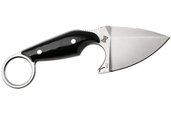 Immagine per Böker Plus Enki 02BP0011 Satin D2, Black Polished Micarta, coltello fisso, Engelbert Czaja design