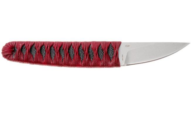 Afbeelding voor Böker Plus Kissaki 02BP0026 Stonewashed 440C, Red, vaststaand mes