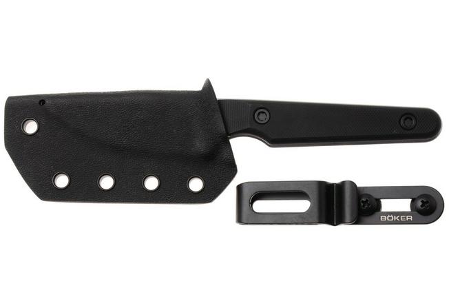 Afbeelding voor Böker Plus Sentinal 02BP0027 Stonewashed 14C28N, Black G10, vaststaand mes