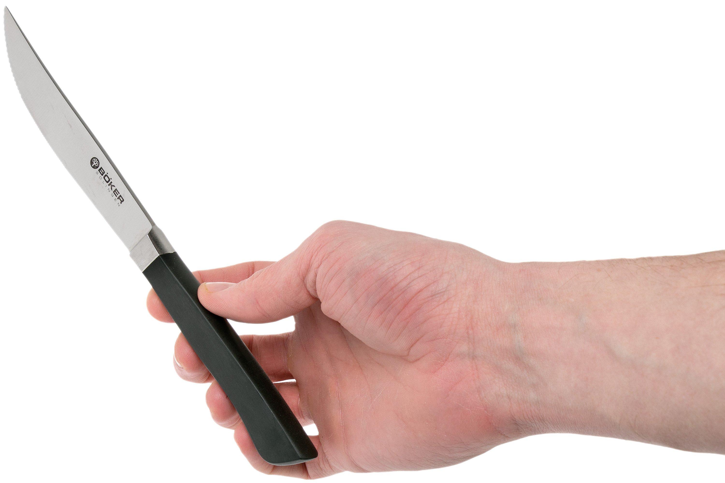 Böker steak knife POM, black, 11 cm Advantageously shopping at