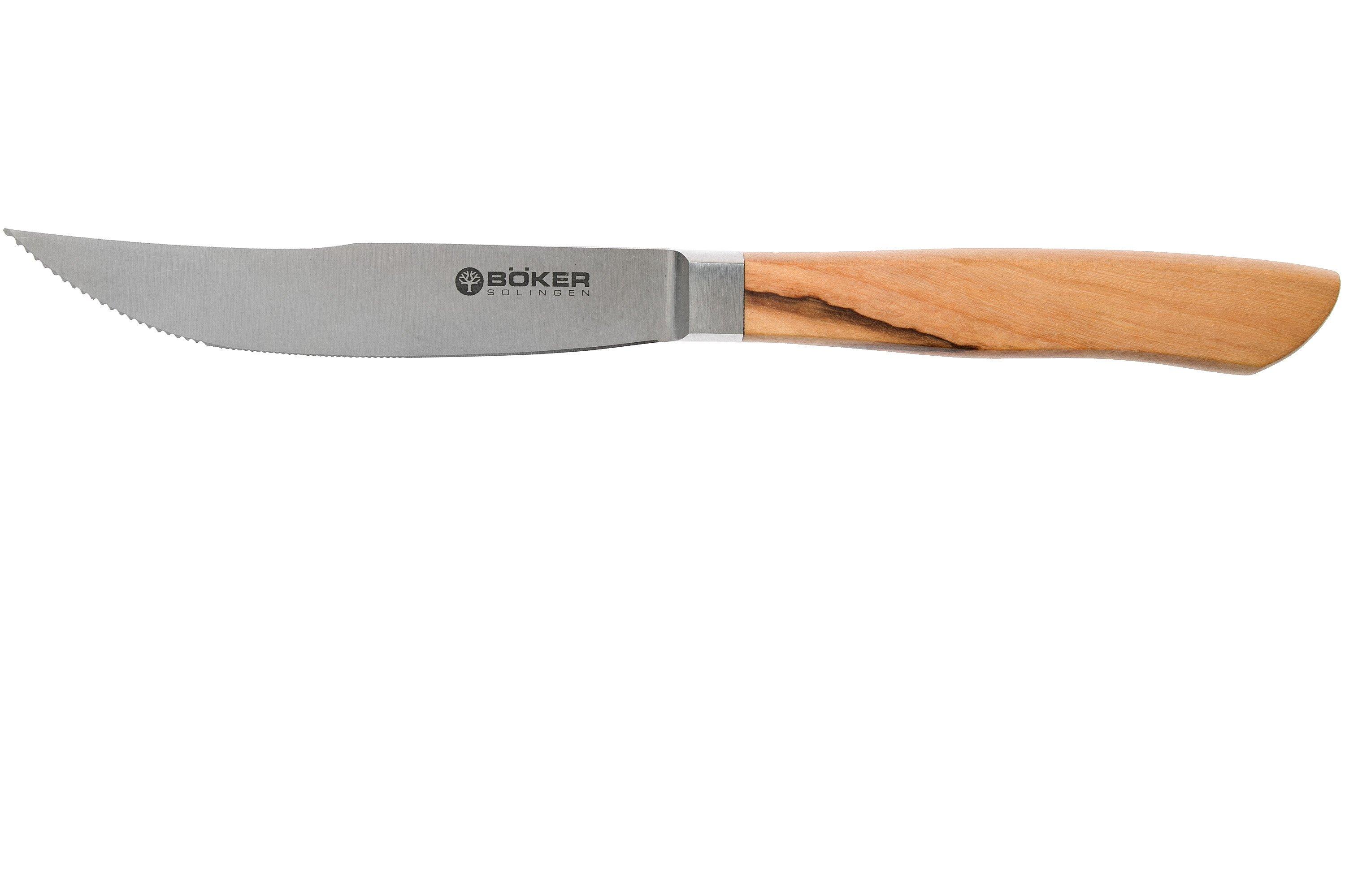 Böker steak knife olive, 11 cm Advantageously shopping at