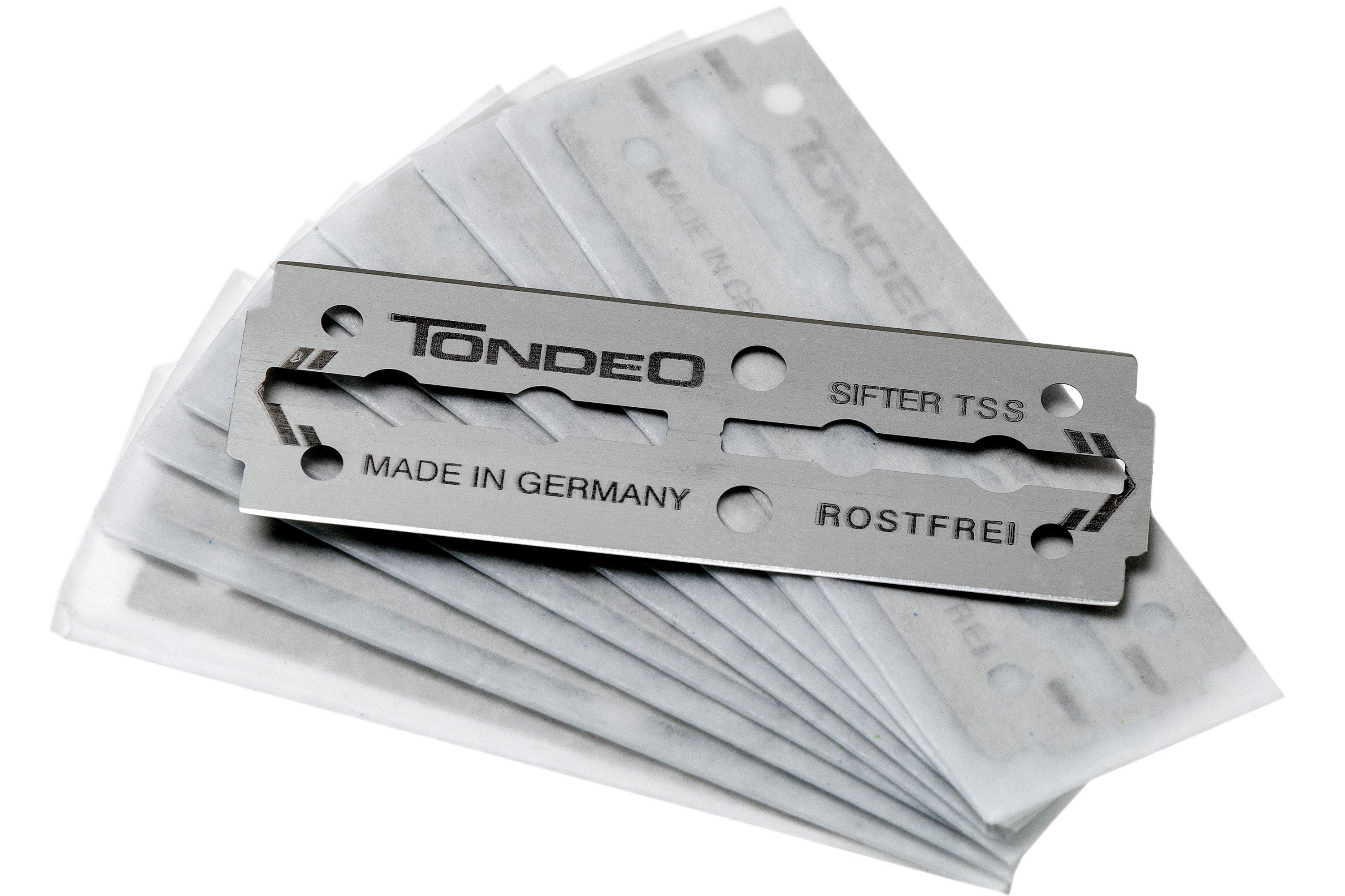 Tondeo 10 TSS 3 Double Razor Blades, lames pour rasoirs de sécurité