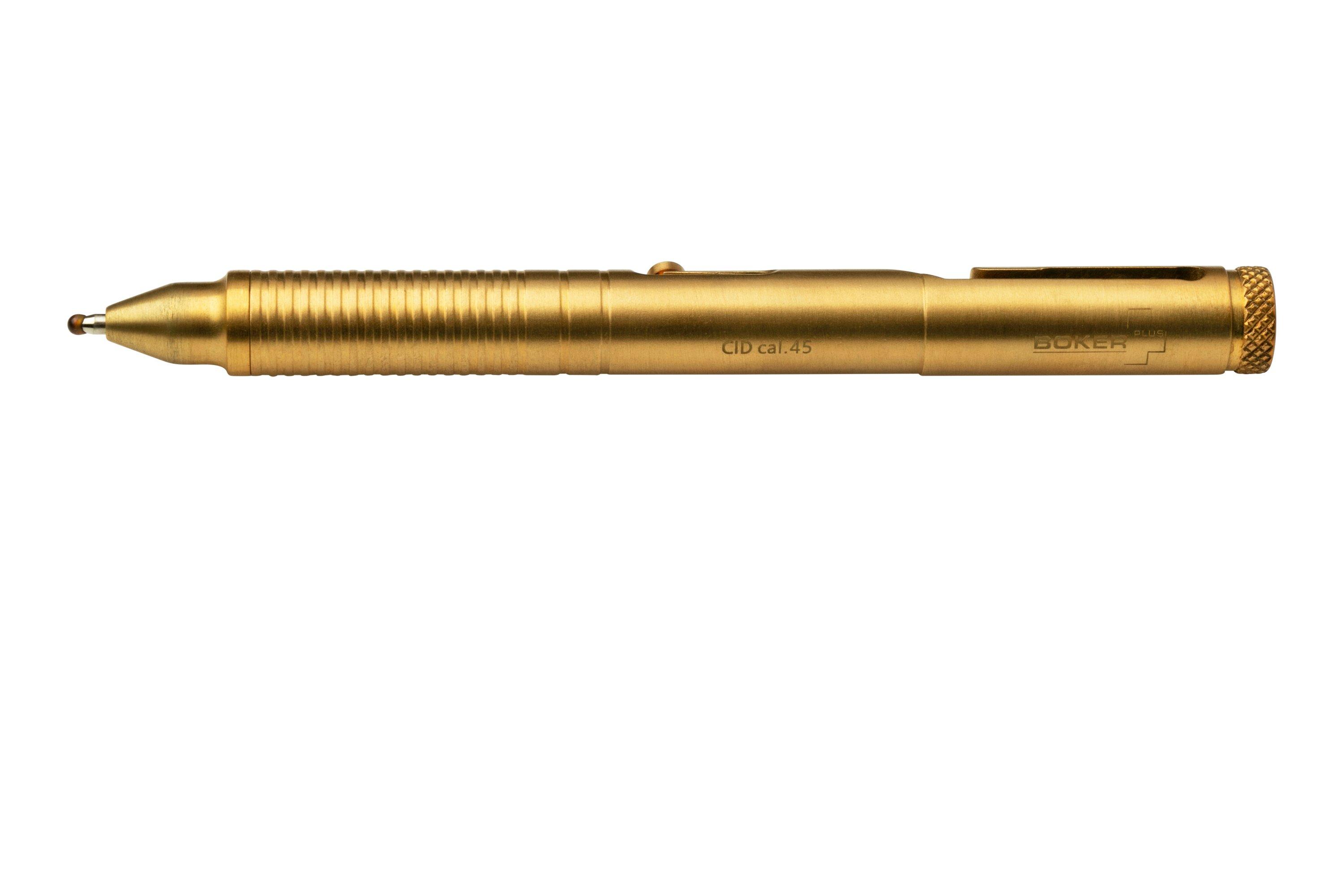 Böker Plus CID cal .45 Brass 09BO064 tactical pen | Advantageously ...