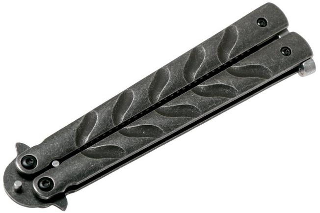 Cuchillo mariposa Boker magnum Balisong All Black Mariposa Acero