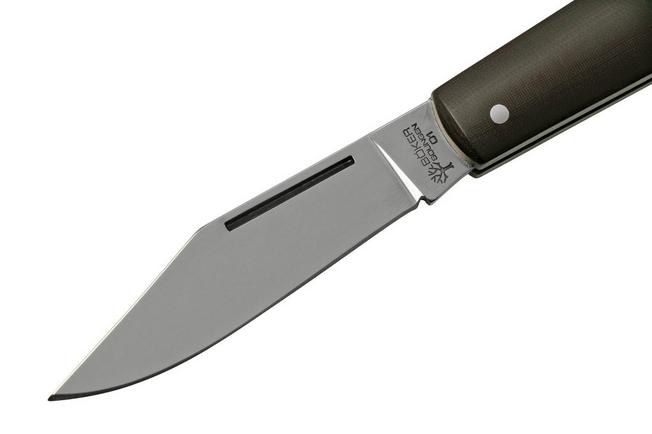 Böker Barlow Maroon Black Micarta, Polished 100401 pocket knife