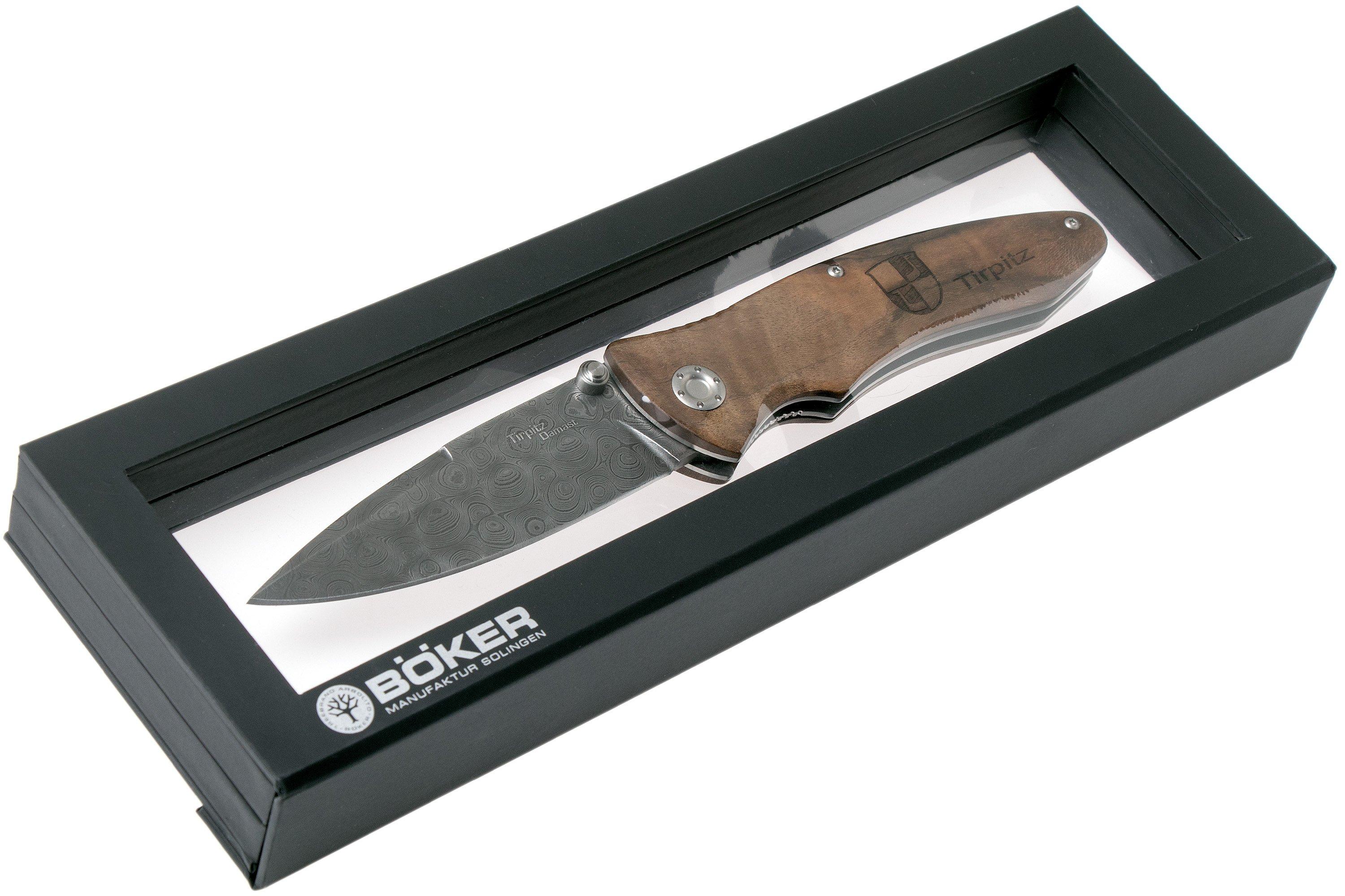 Böker Tirpitz Damast Wood Limited Edition 110192DAM pocket knife