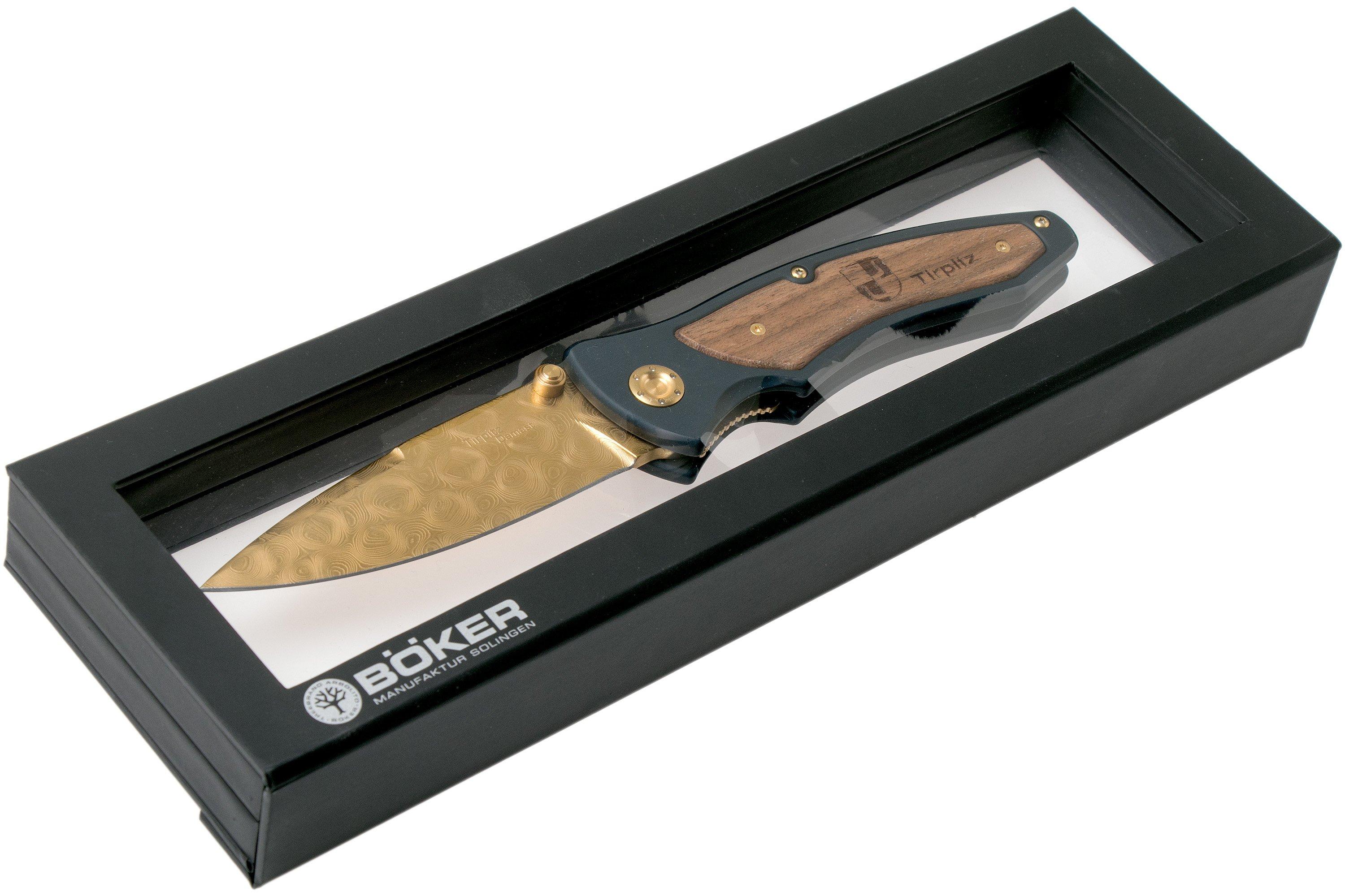 Böker Tirpitz Damast Gold Limited Edition 110194DAM pocket knife