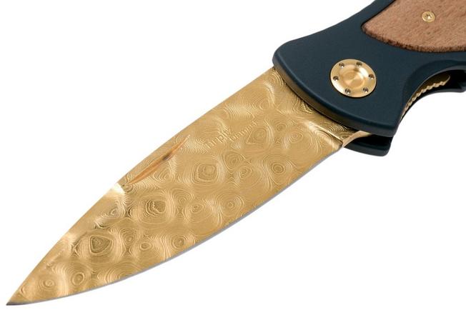 Afbeelding voor Böker Tirpitz Damast Gold 42 Limited Edition 110196DAM zakmes