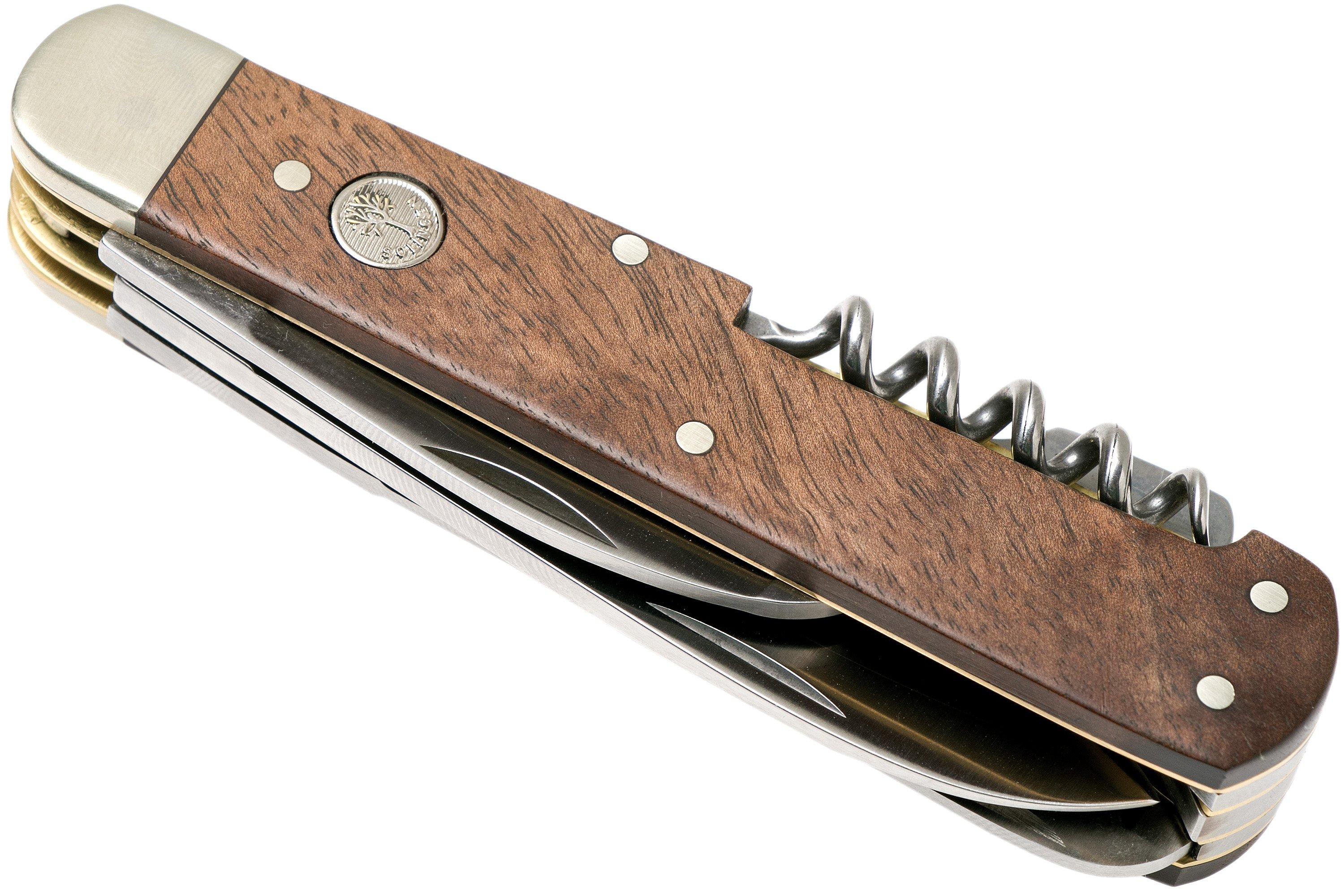 Survival I bushcraft mes 22,5cm met lederen schede - Merkloos