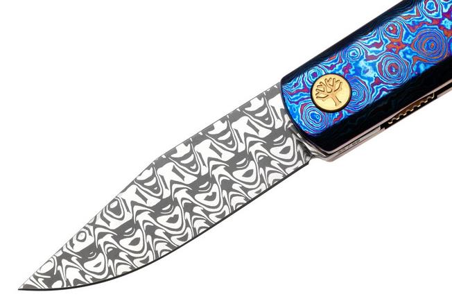 Bild für Böker Manufaktur Solingen BRLW Fulldress Damast 110675DAM, Damasteel Nidhogg Damascus, Mokuti, Taschenmesser, Limited Edition