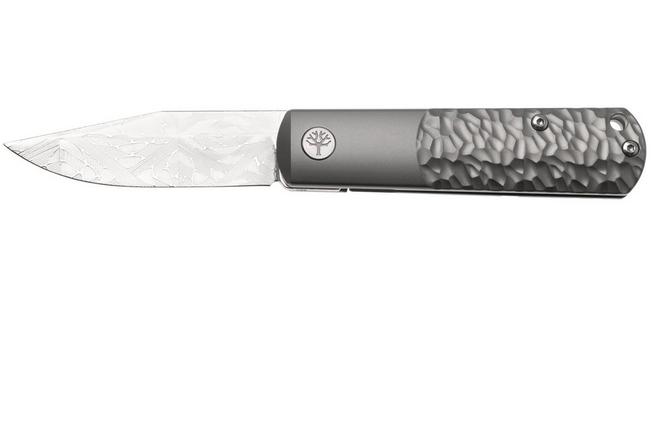 Bild für Böker Manufaktur Solingen BRLW Meteoritendamast Platinum Edition 110676DAM Hammered Titanium, Taschenmesser, Limited Edition
