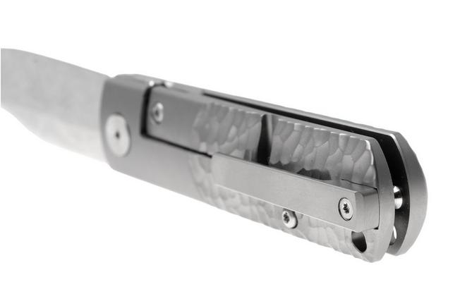 Bild für Böker Manufaktur Solingen BRLW Meteoritendamast Platinum Edition 110676DAM Hammered Titanium, Taschenmesser, Limited Edition