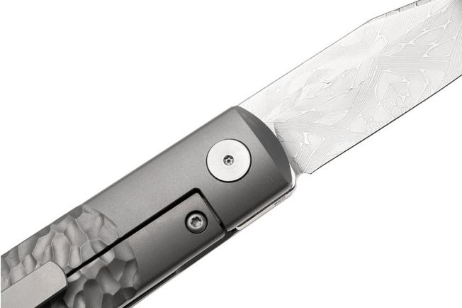 Bild für Böker Manufaktur Solingen BRLW Meteoritendamast Platinum Edition 110676DAM Hammered Titanium, Taschenmesser, Limited Edition