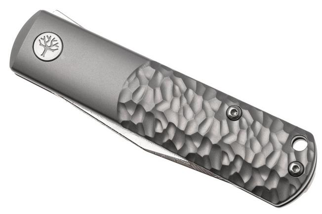 Bild für Böker Manufaktur Solingen BRLW Meteoritendamast Platinum Edition 110676DAM Hammered Titanium, Taschenmesser, Limited Edition