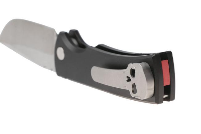 Afbeelding voor Böker Mini Redencion 42a, 110900 Stonewashed MagnaCut, Black Aluminum, zakmes, Ramon Chaves design