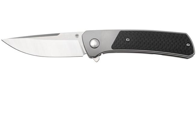 Afbeelding voor Böker Manufaktur Solingen Super Conductor 110901 Two-Tone MagnaCut, Titanium & Carbonfiber Inlay, zakmes