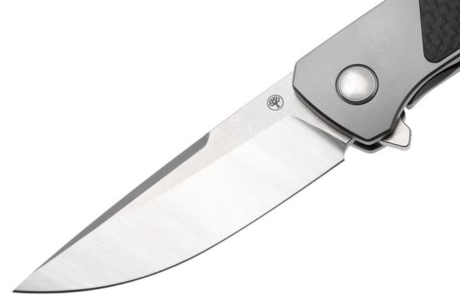 Afbeelding voor Böker Manufaktur Solingen Super Conductor 110901 Two-Tone MagnaCut, Titanium & Carbonfiber Inlay, zakmes