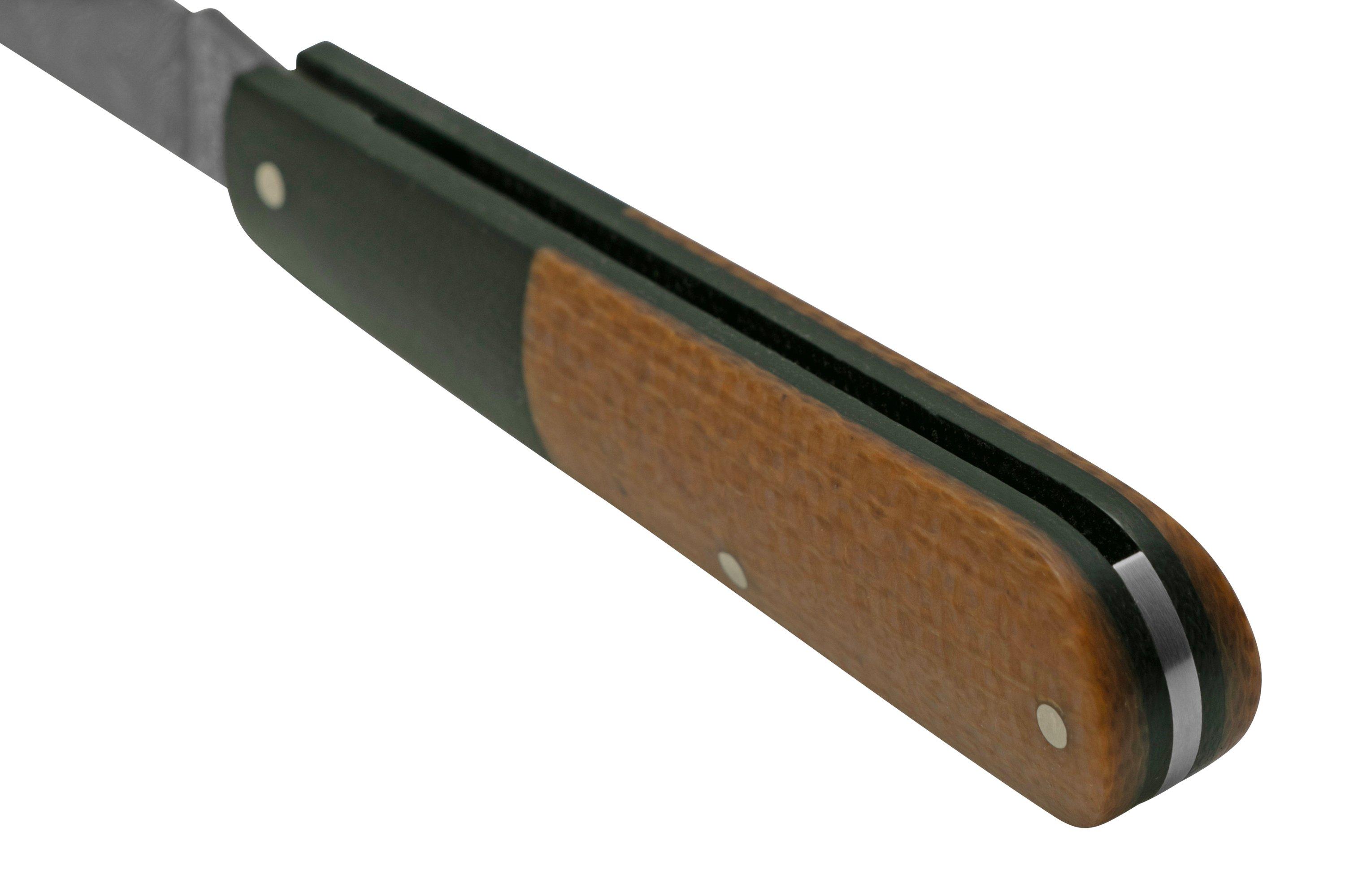 Böker Barlow Integral Brown Burlap Micarta, Damast 110943DAM pocket ...