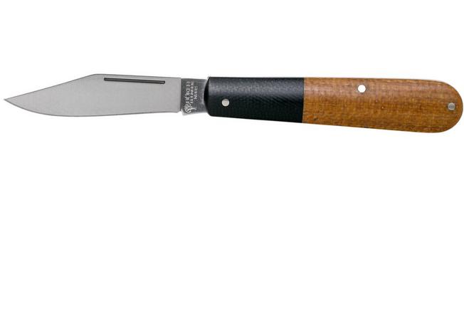 Böker Barlow Integral Brown Burlap Micarta 110943 pocket knife