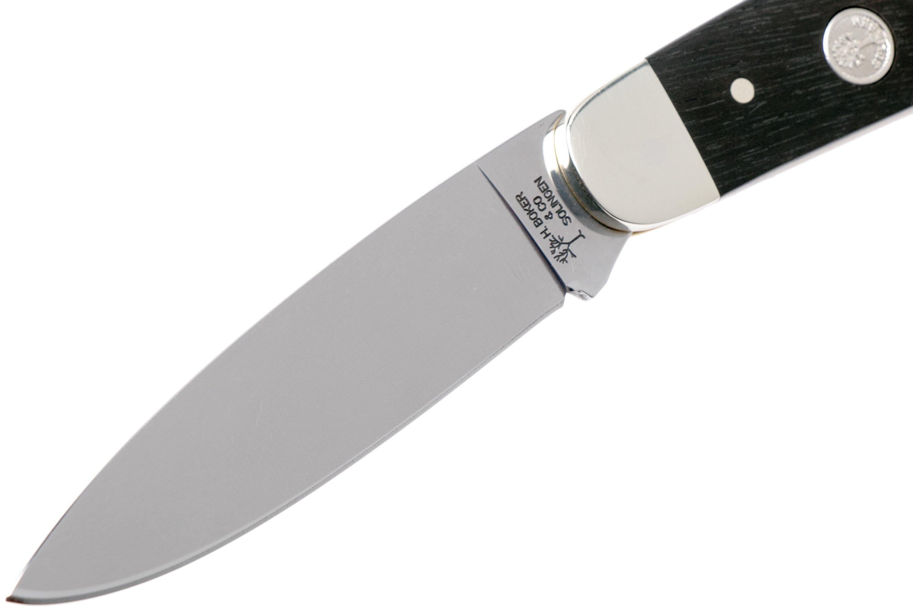 Boker Plumwood 20-20 Pocket Knife 5.25 Closed, C75 Carbon Steel
