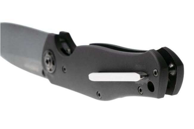 Afbeelding voor Böker 1969 Z28-Damast Shadow, 111110DAM, PVD Chad Nichols Damascus, Black Aluminum zakmes, Tommaso Rumici design