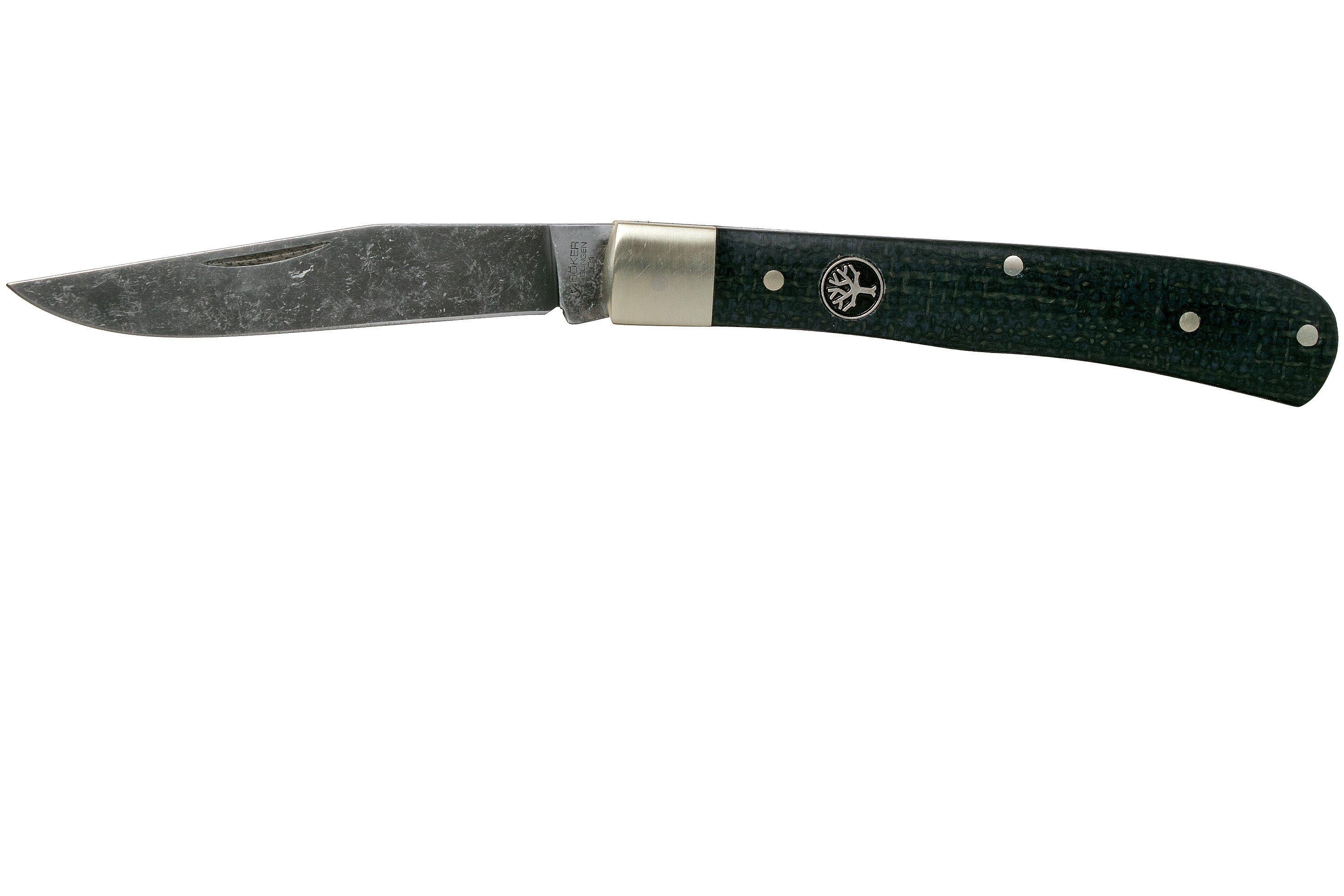 Böker Trapper Uno Jute Micarta 112595 slipjoint pocket knife ...