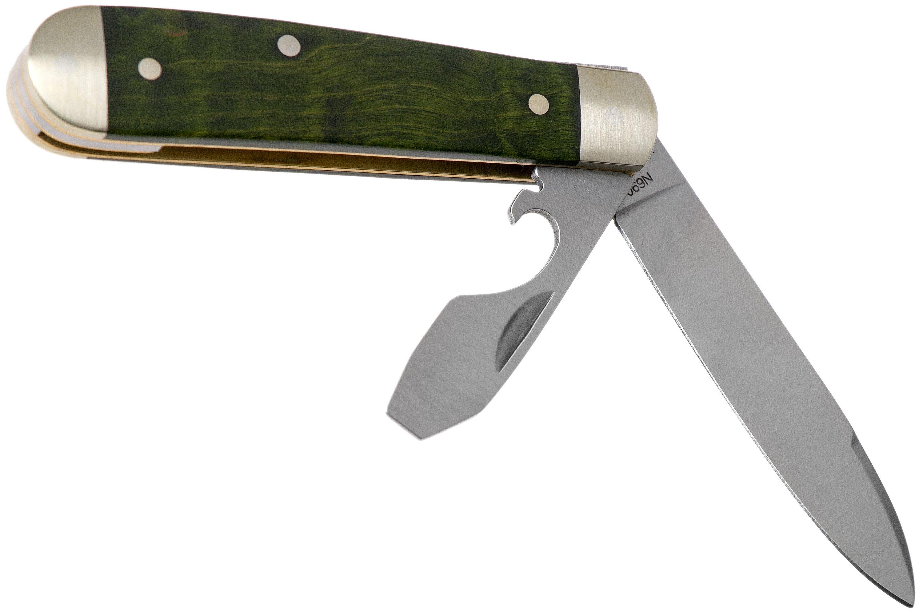 Böker Swell-End Jack Curly Birch Green 112916 navaja | Compras con ...