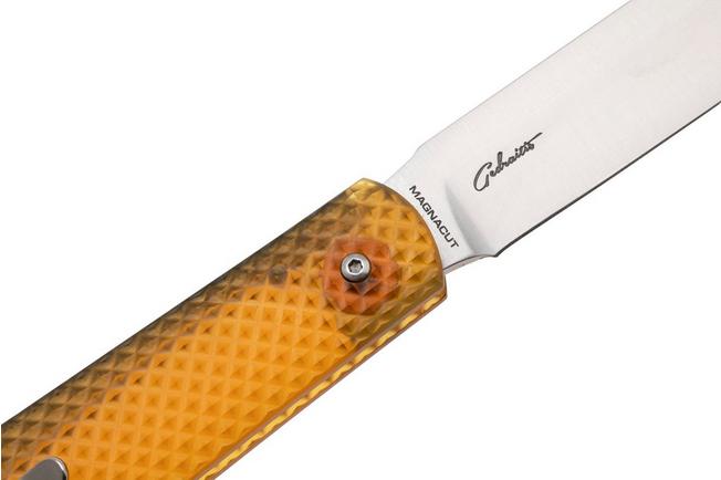 Bild für Böker Manufaktur Coffin 112947 Satin MagnaCut, Ultem, Slipjoint Taschenmesser, Chuck Gedraitis Design