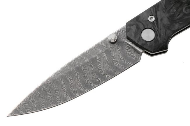 Bild für Böker Manufaktur Solingen 2026 Damast Annual Knife 1132026DAM Damascus, Marbled Carbonfiber, Taschenmesser, Burnley Design