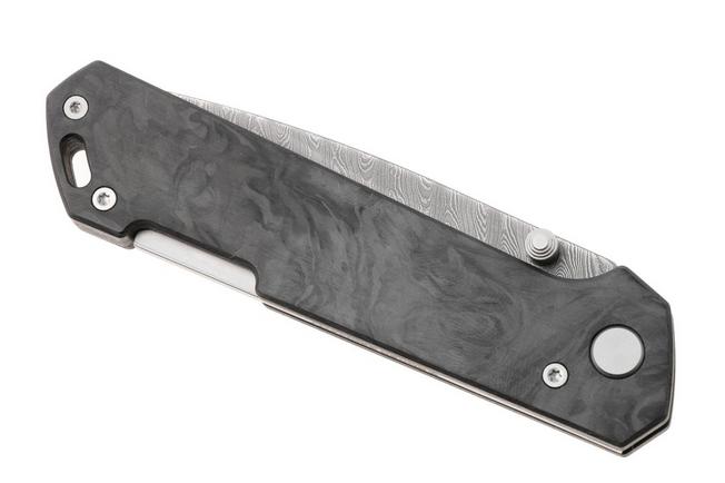 Bild für Böker Manufaktur Solingen 2026 Damast Annual Knife 1132026DAM Damascus, Marbled Carbonfiber, Taschenmesser, Burnley Design