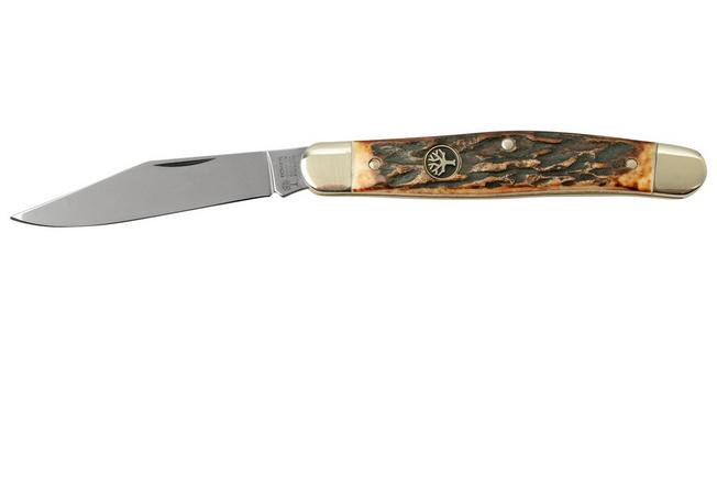 Boker Traditional Series 2.0 Hunter 2 Blade Folding Knife Stag