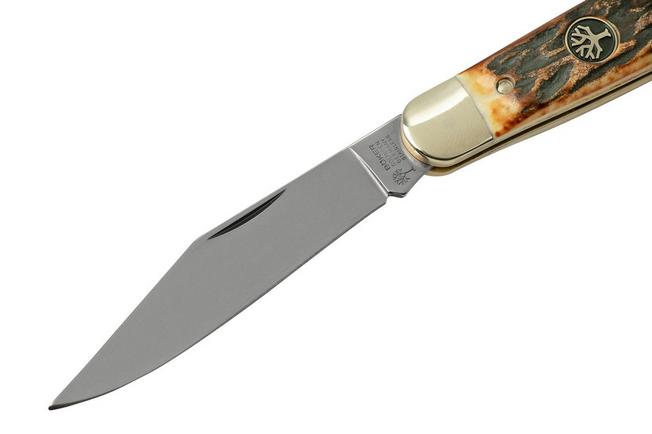 BOKER Traditional Series 2.0 Folding Trapper, Jigged Brown Bone