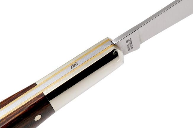 Otter Anchor Knife 174 R ML Small Stainless, Grenadilla Brass