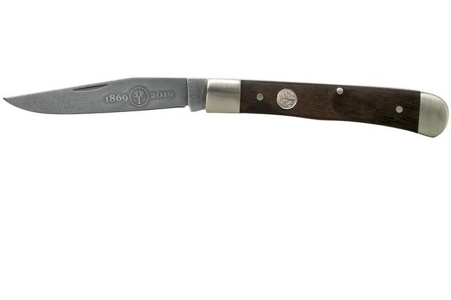 Böker Trapper 115004DAM Steam Engine Damascus pocket knife ...