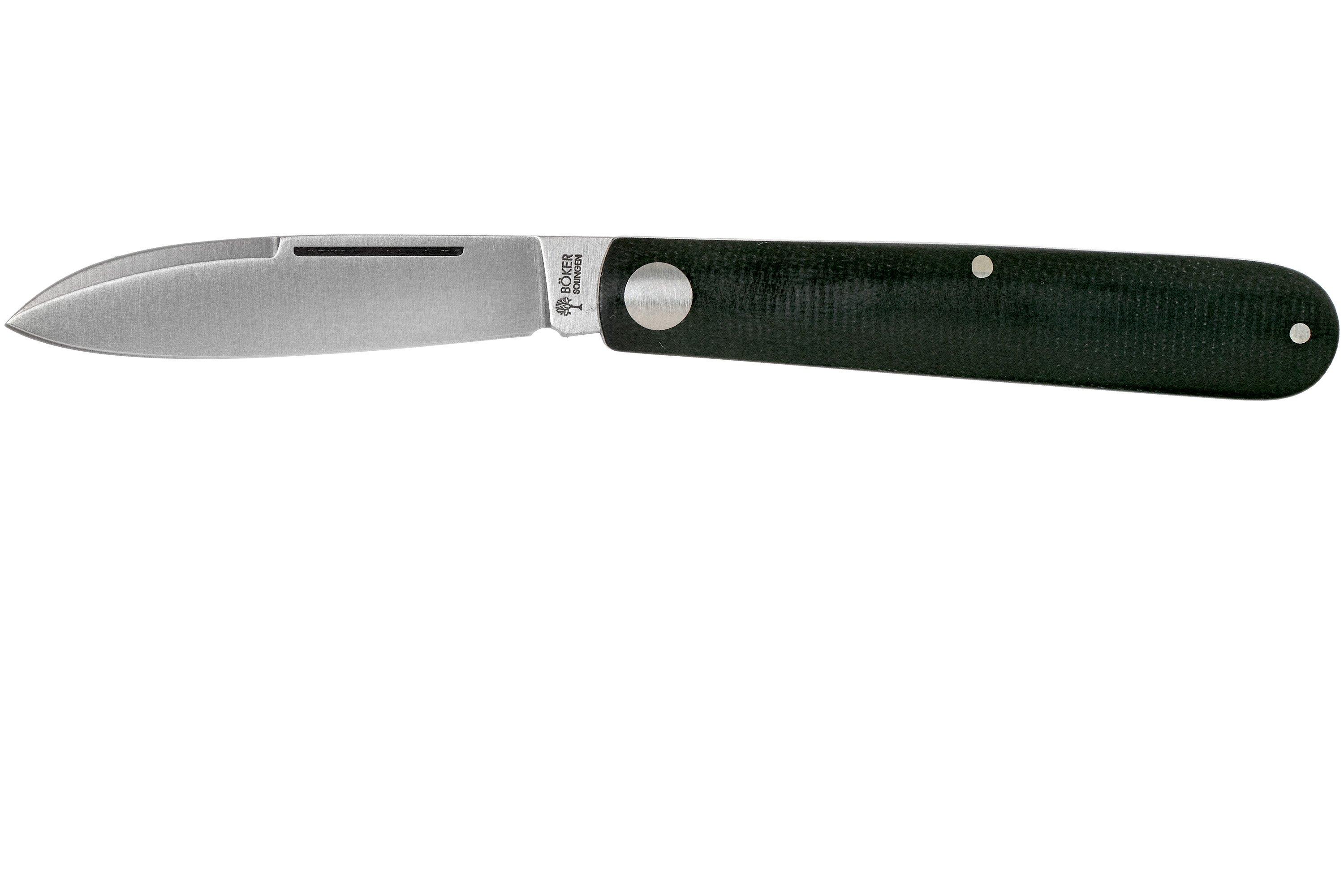 BOKER Barlow Prime EDC Green 115942 con hoja en acero carbono O2.