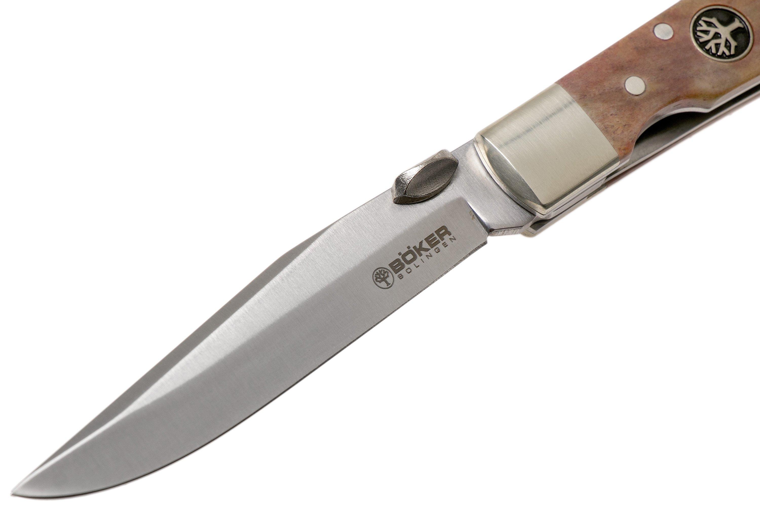 Boker Trapper Traditional Pocket Knife Brown Bone