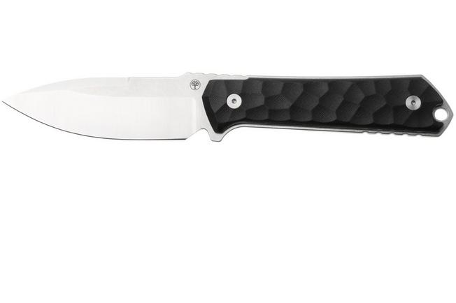 Afbeelding voor Böker Manufaktur Solingen Kiboku 120516 Satin RWL-34, Richlite Black Rock Pattern, vaststaand mes, Lucas Burnley design