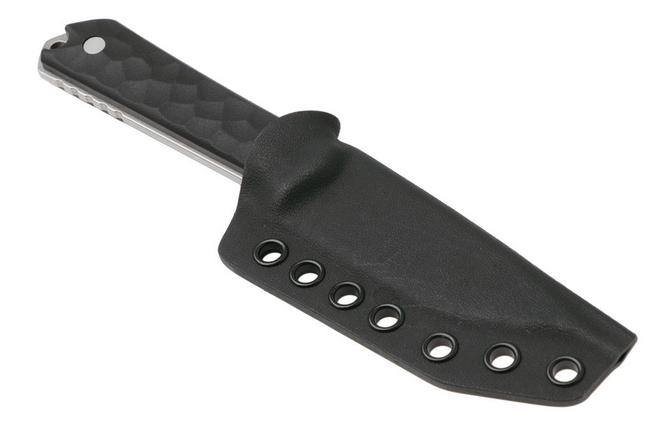 Afbeelding voor Böker Manufaktur Solingen Kiboku 120516 Satin RWL-34, Richlite Black Rock Pattern, vaststaand mes, Lucas Burnley design
