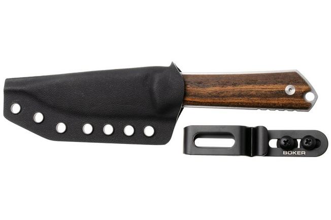 Bild für Böker Manufaktur Solingen Kiboku 120526 Satin RWL-34, Bocote Wood, Fahrtenmesser, Lucas Burnley Design