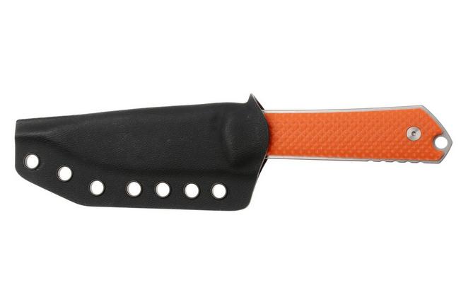 Afbeelding voor Böker Manufaktur Solingen Kiboku 120573 Satin RWL-34, G10 Orange, vaststaand mes, Lucas Burnley design