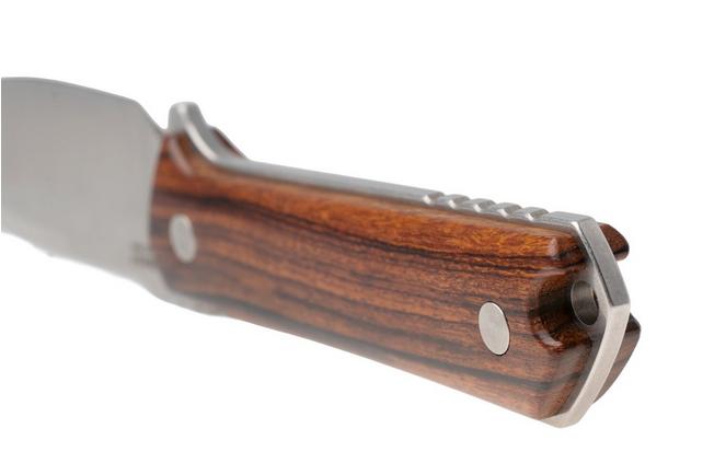 Afbeelding voor Böker Manufaktur Solingen Kiboku 120574 Satin RWL-34, Desert Iron Wood, vaststaand mes, Lucas Burnley design