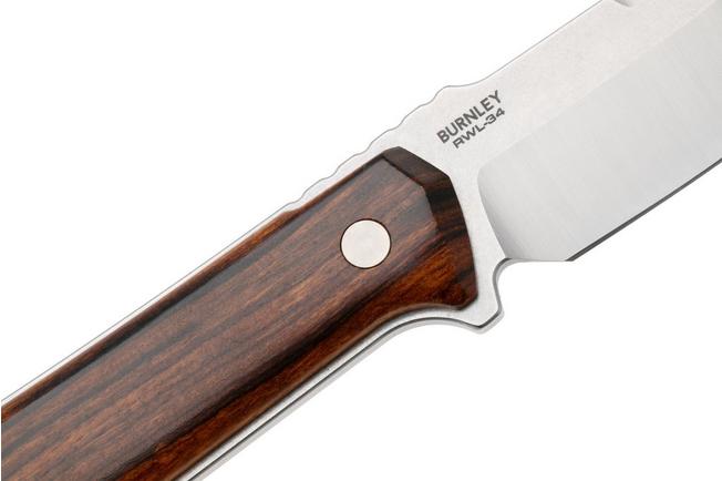 Afbeelding voor Böker Manufaktur Solingen Kiboku 120574 Satin RWL-34, Desert Iron Wood, vaststaand mes, Lucas Burnley design