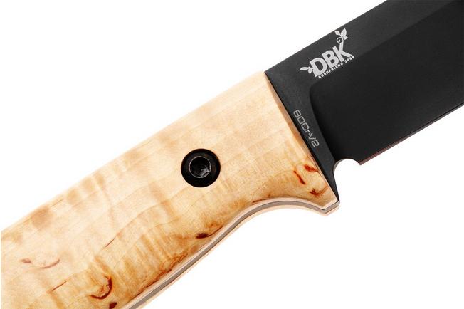 Afbeelding voor Böker DBK Bushfriend 2000, 121004, Cerakote 80CrV2, Curly Birch, bushcraftmes