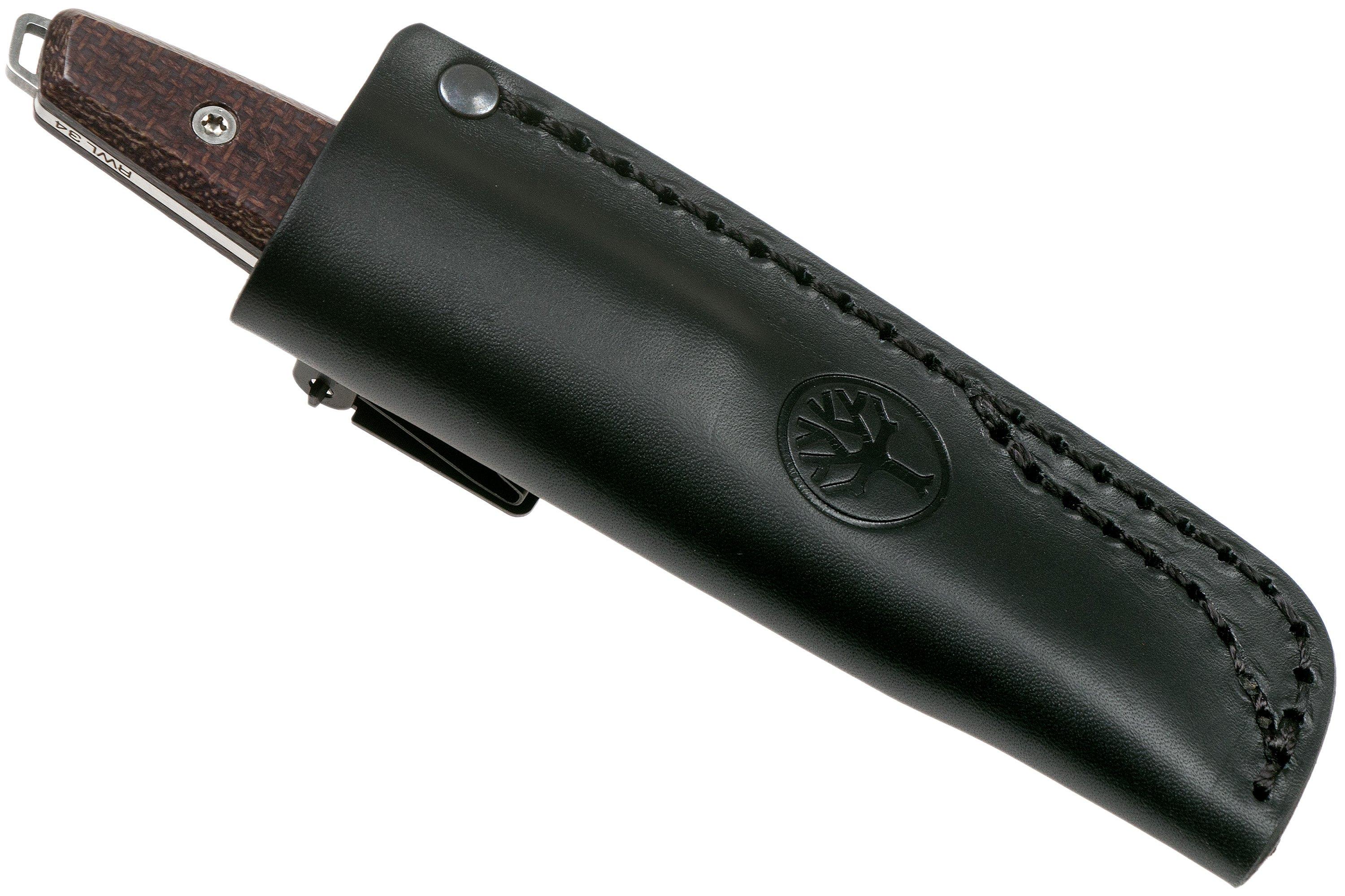 Böker Daily Knives AK1 Reverse Tanto 121502, Bison Micarta couteau fixe, Alex Kremer Design