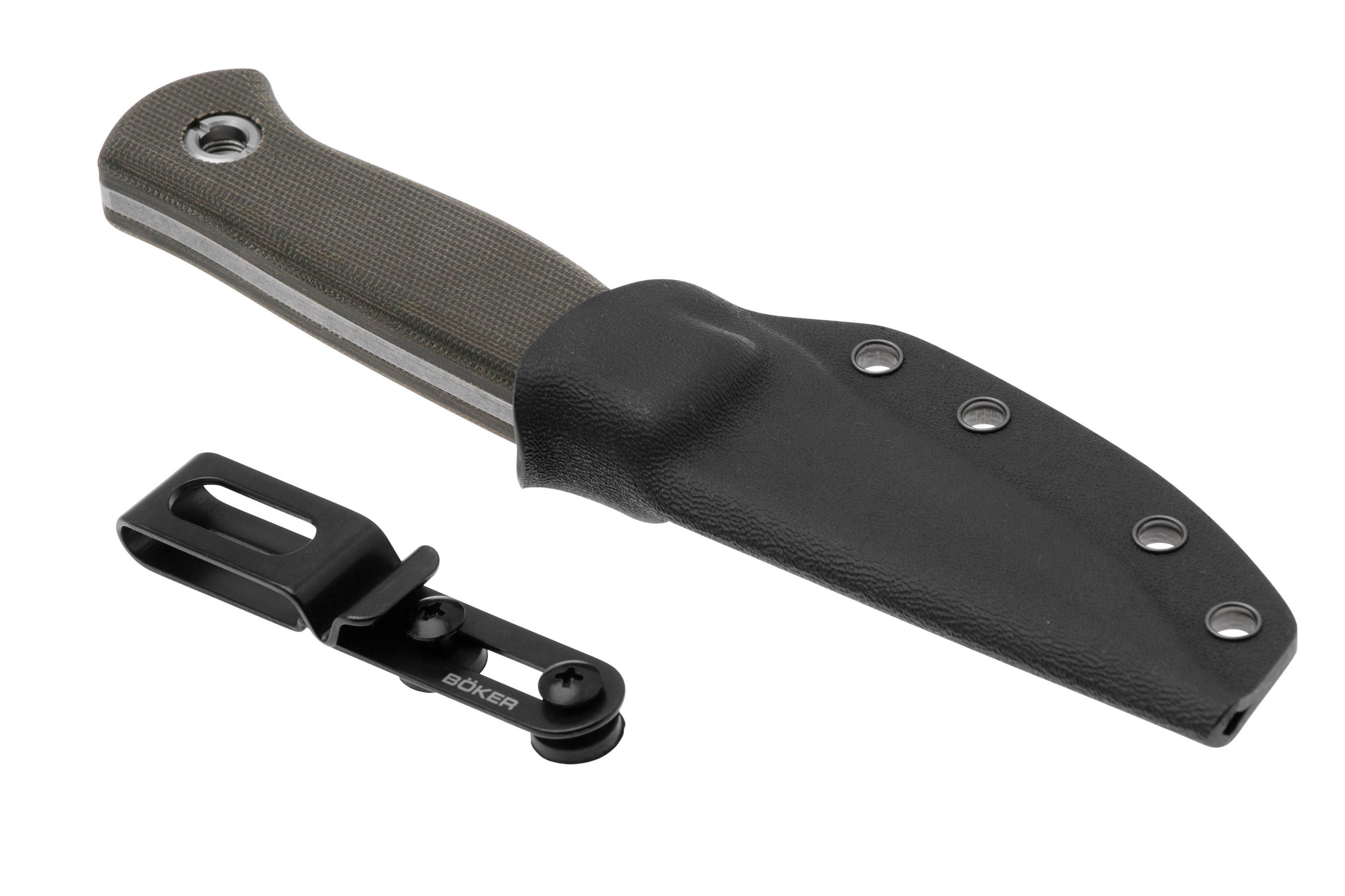 Böker Vigtig vs. Wild 121509 CPM MagnaCut, Green Canvas Micarta